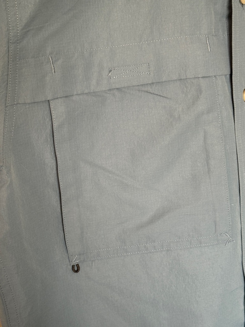 Eddie Bauer Rainier Ripstop Short-Sleeve Button-Down Shirt -Chambray Blue, Small - Picture 4 of 10